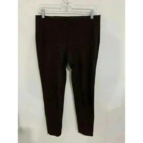 eileen fisher pants Womens Brown Straight Leg Small S Stretchy - Picture 1 of 3